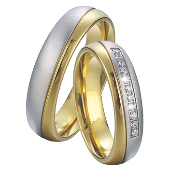 1 pereche câteva inele de nunta set de vest iubitorii de alianțe bijuterii titan inel de căsătorie pentru bărbați și femei