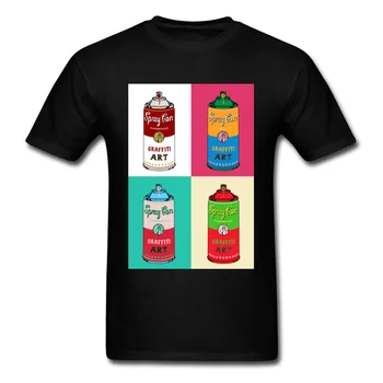 Graffiti Instrumente de Pictură T Cămașă Nouă Bărbați Bun Tricou Alb Rosu Negru Spray Art T-Shirt Design Inovator de Imprimare Tricou Barbati
