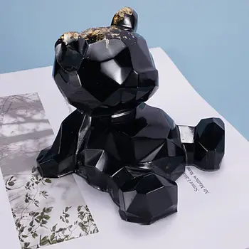Rășini Epoxidice Cristal Mucegai Desene animate Ursul 3D cu Suport pentru Telefon de Turnare Mucegai Silicon Meserii DIY Ornamente fabricarea de Unelte