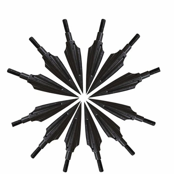 4/6/12pcs Negru din Oțel Carbon de Înaltă 140 boabe Săgeată Capete varfuri de vanatoare Sfaturi Puncte Săgeată Săgeți Pentru Tir cu Arc Accesorii