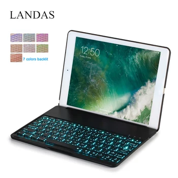 Landas Backlit Keyboard Pentru iPad Air 2 Caz Acoperire Wireless Tastatura Bluetooth Pentru iPad Air 2 Tastatură Pentru iPad 6 A1566 A1567