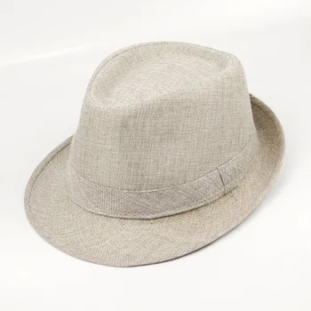 Barbati Negru Scurt Stil In Tata Pălăria Pentru Domnul Margine Largă de Jazz Biserica Capac Vintage Panama Casual de protecție Solară de Călătorie de Top Hat R1
