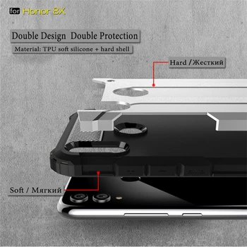 Șoc Dovada Armura Caz pentru Onoare 8X Frame Cover pentru Huawei Honor 8X Max Anti-Șoc Impact Caz pentru Huawei Honor 8X 8X Max Funda