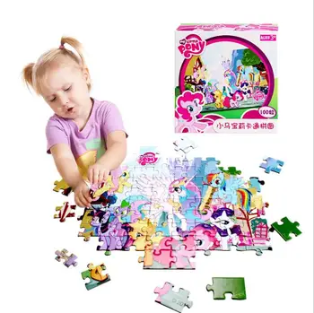 48pc/set My little pony Rainbow cal calul drăguț Puzzle DIY Jucării pentru copil educație cadouri de craciun de vânzare fierbinte