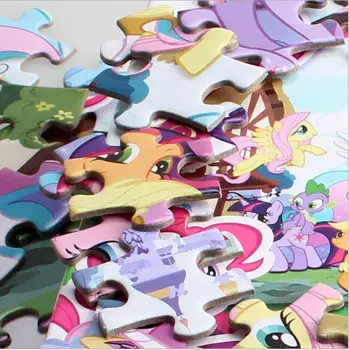48pc/set My little pony Rainbow cal calul drăguț Puzzle DIY Jucării pentru copil educație cadouri de craciun de vânzare fierbinte