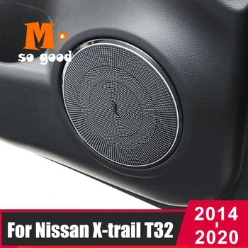 Pentru Nissan X-Trail T32 Rogue Usa Masina de Boxe Stereo de Sunet Audio Muzica Cadru Inel Inox-17 18 19 2020 Accesorii 4buc