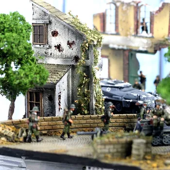Diorama Model de Frunze de Viță de vie de Flori și Vegetație DIY Materiale Militare Model Scenă Peisaj Nisip Aspect de Masă