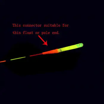 100 de bucăți de 4.5 * 37mm geamandură de pescuit lumină fluorescentă rod noapte tija float lumina lumina de noapte rod