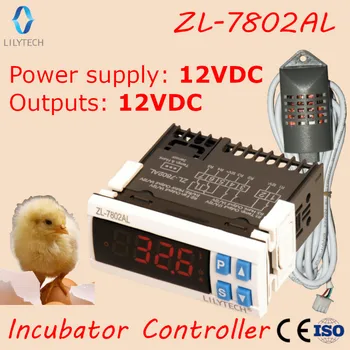ZL-7802AL,12VDC pentru TOATE, Temperatura Umiditate pentru Incubator, Multifunctional Automat, Incubator Controller, Lilytech