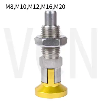 Indexarea piston, aluminiu mâner / Buton de Plastic , cu piuliță de blocare,filet fin M12*1.5 M16*1.5 M20*1.5 mai mare și mai pin VCN221