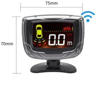 Wireless Senzor de Parcare Auto Set Display LCD 4 Radarul Sondei de Rezervă Radar de mers înapoi Monitor, Sistem de detectare a