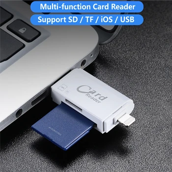 3-în-1 Cititor de Card SD Cititor de Card Tf si Micro SD Card Adaptor pentru Calculator, iPhone, iPad, Android, Mac,Micro USB 3.0