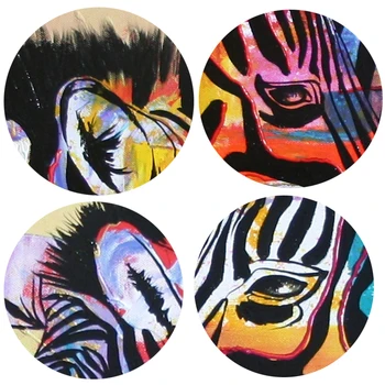 Pline de culoare Zebra Cuadros Decor Postere si Printuri Poze de Perete pentru living Home Decor Panza Pictura Dropshipping