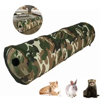 Consumabile pentru animale de companie jucării pisica pliabil camuflaj cat canal jucarii haioase animale de companie joc tub de iepure iepure dihor câine catnip cat tunel