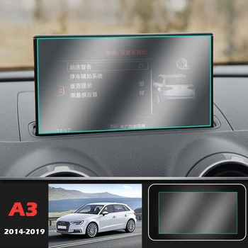 Masina de Navigație MMI Touch Ecran LCD de Protector Temperat Pahar Ecran Protector de Film Costum pentru Audi A4 A5 A3 Q5 Q3 Q2 Q7 A6 A7 A8