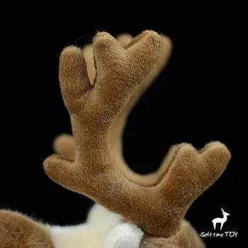 Brown crăciun ren Peary Caribou jucărie de pluș umplute de Simulare de animale Sălbatice jucarii pentru copii, cadouri pentru craciun
