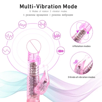 Masturbarea femeilor Multispeed Rabbit Vibrator G-spot Masaj stimulator Clitoris Penetrare Penis artificial Vibratoare jucarii sexuale pentru Femei