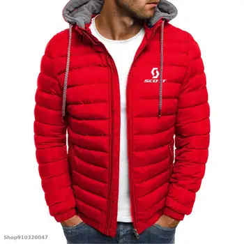 2020 în Jos jacheta barbati cu Gluga în aer liber Cald Căptușit Zăpadă Ciclism pentru scott jacheta mișcare Bumbac căptușit jacheta Windproof