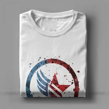 Mass Effect Renegat Paragon Combo Stropi Tricouri Barbati din Bumbac Noutate T-Shirt Tee Maneci Scurte Haine Grafice Imprimate