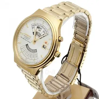 Auto bărbat ceas Orient multi ani FEU00008C Centura de Aur de oțel automat bărbați ceas de aur brățară din oțel Multi-ani'