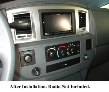 Din dublu Radio Angel pentru Jeep Compass Chrysler 300 Aspen Dodge Ram Durango DVD Stereo Panoul de Bord Kit Tăiați Placa frontala Cadru