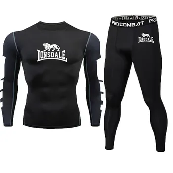Treninguri Barbati Circuland Compresie tricou Sport Sport Antrenat Haine MMA Jogging Pantaloni Rashguard Îmbrăcăminte de Fitness SportWear Costum