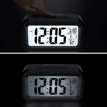 Baterii De Viață A Bateriei Alarmă Ceas Digital Ceas Cu Alarmă Lumina De Fundal Funcție De Amânare Mari Cifre De Afișare