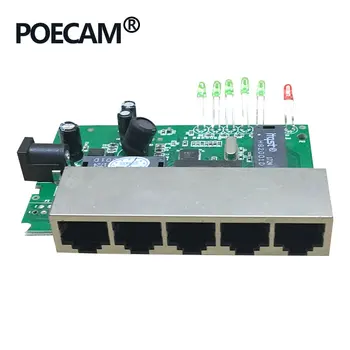 5 Port 12V 15V Pasiv Poe Switch Ethernet 10/100Mbps Poe 4 porturi Pentru Camera IP 4/5+ 7/8-