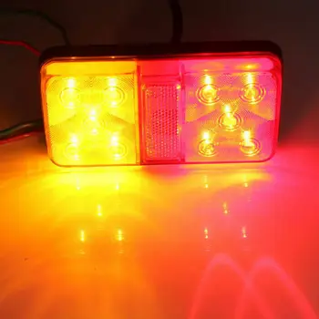 Pereche 12V Stop Spate 10 LED Lumini de Coada Lampă de semnalizare Remorcă Camion Dubă Camion
