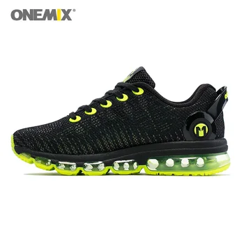 ONEMIX Barbati Pantofi de alergat Pentru Femei Negru Perna Shox Formatori Atletice Muzica III Sport Max Respirabil în aer liber de Mers pe jos Adidași