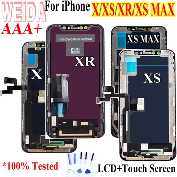 Super AMOLED Pentru iPhone X XS XR XS MAX Display LCD Ecran Digitizer Asamblare Pentru iphone X LCD XS lcd pentru iphone XR LCD Instrument