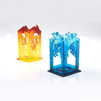 23 Stiluri Lanternă Ecran Mucegai Lampa de Rășină Epoxidică Mucegai Silicon DIY Turnare Mucegai Ambarcațiunile de Bijuterii