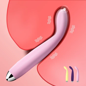 Puternic punctul G Bagheta Vibrator Anal Dildo Curbat Sfat Jucarii Sexuale pentru Femei Stimulator Clitoris sex Feminin Masturbator AV Stick Vibrator