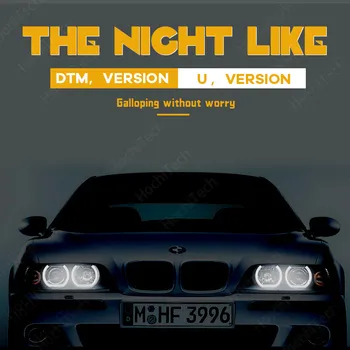 Lumina zilei se Taie Stil DTM U Formă de Lumină DTM Style inel de Cristal Angel eyes Pentru BMW SERIA 5 E39 525i 528i 530i 540i 1997-2000
