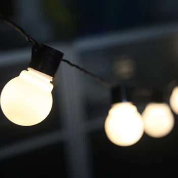 Xmas Decor Acasă G45 Glob Șir LED lumină Bec LED String Ghirlanda de Lumini 6M /19.8 ft 20buc Conectabil Plug-In Terasa Lumini D30