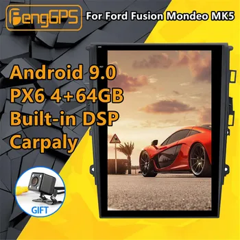 Pentru Ford Fusion Mondeo MK5 Radio Android Multimedia PX6 de Navigare GPS unitate Cap Tesla Ecran Car Audio Stereo Player Autoradio