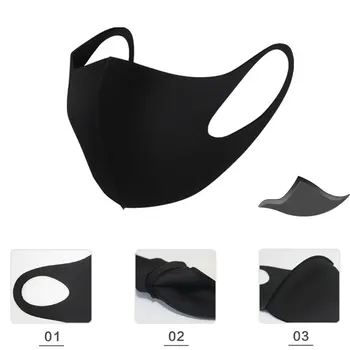 1buc BYEPAIN 3D Decupată Poluare Masca Lavabile din Bumbac Gura Masca Pentru Bărbați, Femei și copii