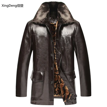 XingDeng Brand Jachete de Piele Barbati cu Fermoar Impermeabil Liber Casual elegant topuri paltoane de Afaceri de Iarnă de sex Masculin cabi haine