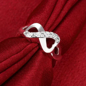 De Brand Nou Argint 925 Inele Romantic 8 Forma De Inima Deget Inel Pentru Femei Moda Bijuterii Cadou De Nunta
