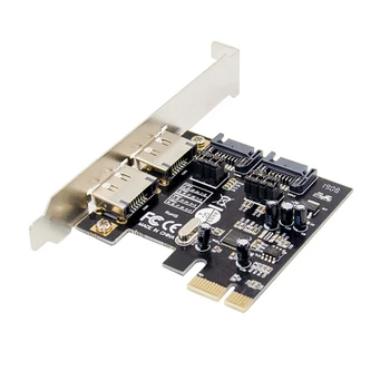 PCI-Express x1 a 2-Port eSATA si 2 Porturi SATA 3.0 6Gb/s PCIe Card de Expansiune ASM1061 Chipset