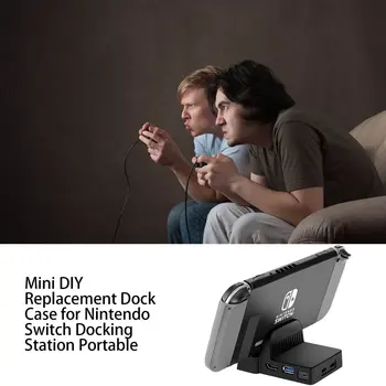 Mini DIY Inlocuire Dock Caz pentru Nintendo Comutator Docking Station Portable