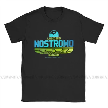 Oamenii lui Nostromo Tricou Extraterestrii Film Alien Weyland Yutani Corp de Îmbrăcăminte Amuzant Short Sleeve Crewneck Tee Cămașă Idee de Cadou Tricouri