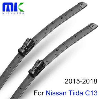 Mikkuppa Din Față Și Din Spate Ștergător Lame Pentru Nissan Tiida C13 2016 2017 2018 Cauciuc Natural Parbriz Auto Accesorii Auto