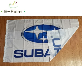 Subaru Masina de Curse Steagul Alb 60*90cm 90*150cm Dimensiuni Decoratiuni de Craciun pentru Casa si Gradina