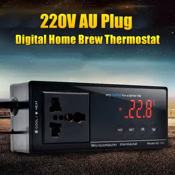 Digital Micorcomputer Termostat 220V AU Plug Acasă Brew Controler de Temperatura de Încălzire în Camera de Răcire Berii