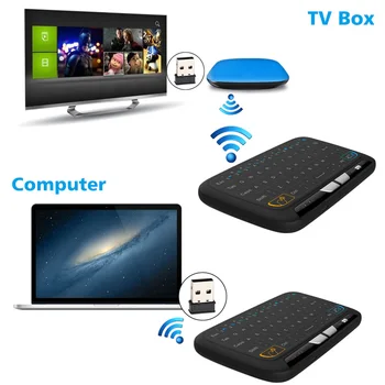 M-H18 Buzunar 2.4 GHz Wireless Touchpad Tastatura Cu Mouse-ul Complet Pentru Android TV Box Kodi HTPC IPTV PC PS3 Xbox 360 ND998