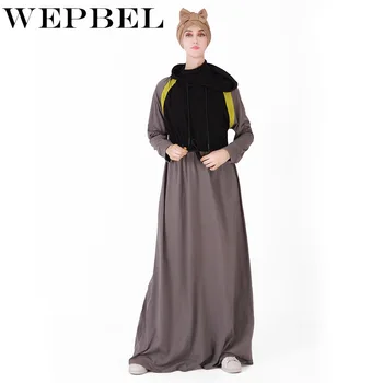 WEPBEL Casual Sport Halat de Mozaic Liber Leagăn Mare Islamic Haine de Moda pentru Femei Musulmane Rochii cu Maneci Lungi