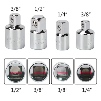 Șurubelniță cu acumulator adaptor de Priza Socket cheie Piuliță set 3 piese 1/4 3/8 / 1/2 inch și adaptor de priza 4-bucata de 1/4 la 3/8 - 3/8