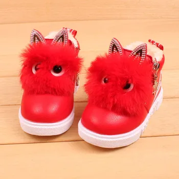 De iarnă din 2018 copilul Cald PU cizme din piele pentru Copii de Moda Băieți Fete Adidas Cizme de Copil Copilul Cald Pantofi Casual Minunat Moale pantofi