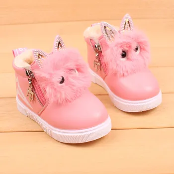 De iarnă din 2018 copilul Cald PU cizme din piele pentru Copii de Moda Băieți Fete Adidas Cizme de Copil Copilul Cald Pantofi Casual Minunat Moale pantofi